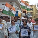Banda : कांग्रेसियों ने मंत्री विजय शाह की बर्खास्तगी की मांग लेकर निकाला जुलूस