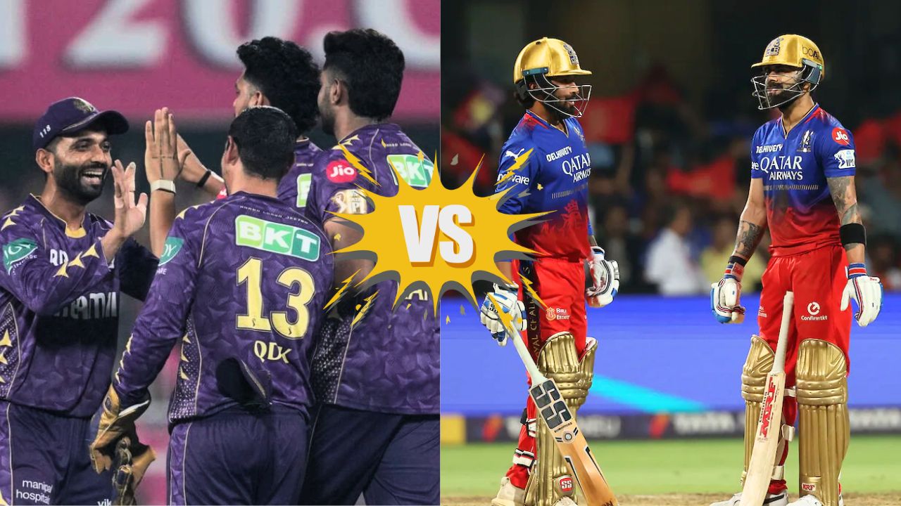 IPL 2025 : RCB बनाम KKR के मैच में कौन भारी, क्या है संभावित 11