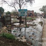 Prayagraj: कोरांव अम्बेडकर नगर मुख्य मार्ग पर बह रहा बदबू दार पानी, फ़ैल रही बीमारी