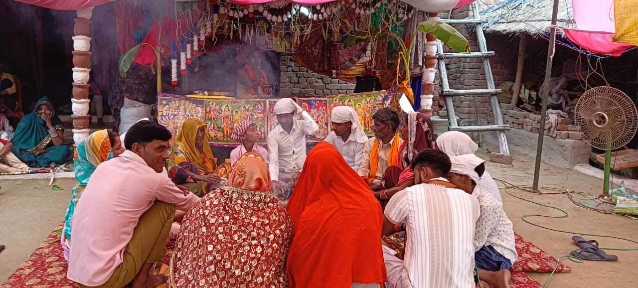 Lakhimpur: कोंधवा गांव में सात दिवसीय श्रीमद्भागवत कथा का हुआ भव्य समापन