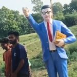 Jaunpur: अराजक तत्वों ने अम्बेडकर प्रतिमा को किया छतिग्रस्त, ग्रामीणों में भारी आक्रोश
