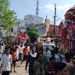 प्रयागराज: नैनी क्षेत्र में मोहर्रम पर निकला ताजिया जुलूस, कसाई मोहल्ला व जेल रोड से शुरू हुआ जुलूस