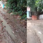 प्रयागराज: आखिर पुरैनी हासिमपुर की डगर कब होगी आसान, कीचड़ भरे मार्ग से गुजरते हैं स्कूली बच्चे 