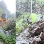 देहरादून: लगातार बारिश से जनजीवन अस्त-व्यस्त, भूस्खलन से कई मार्ग ठप—जेसीबी से राहत कार्य में जुटा लोक निर्माण विभाग